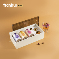 Boîte cadeau en acrylique transparente Tianhui - Idéale pour le thé, le café et les cadeaux de saison