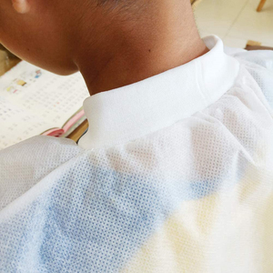 Manteaux <span class=keywords><strong>de</strong></span> <span class=keywords><strong>laboratoire</strong></span> jetables pour enfants, vetements respirants, Non tissés PP, pour enfants, avec manchette et col en tricot, robes <span class=keywords><strong>de</strong></span> <span class=keywords><strong>laboratoire</strong></span> blanches, nouvelle collection - Product Image 6