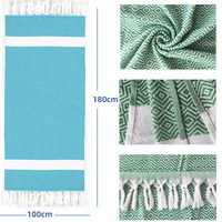 Factory Wholesale Bath Towel Custom Turkish Beach Towel 100% Cotton Turkish Cotton Beach Towels With Tassels