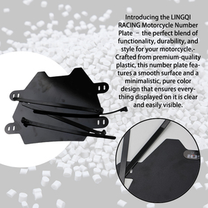 LINGQI RACING - Placa de Matrícula Delantera para Bicicleta Eléctrica, Parabrisas Delantero para Motocicleta Todoterreno, Placa de Matrícula Delantera Negra para Surron Light Bee - Product Image 5