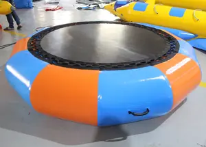 2.5m 0.6mm Inflatable पानी पार्क trampoline मिनी inflatable पानी trampoline प्रतिस्पर्धी मूल्य inflatable समुद्र के पानी trampoline