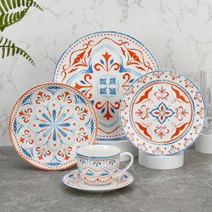 Service de table de luxe en porcelaine fine, vaisselle et tasses à café et à thé en céramique - Product Image 1