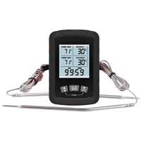 Thermomètre numérique sans fil à double sonde, avec aimant, en plastique, étanche IP66, contrôle par application téléphonique pour four de cuisine