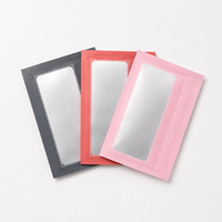 Sachets d'emballage refermables à fermeture éclair avec fenêtre transparente, imprimés sur mesure, pour foulards en soie, accessoires vestimentaires, sacs à trois soudures latérales – Vente en gros