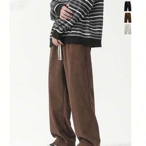 Pantalons longs en velours côtelé pour hommes pantalons d'hiver épais et chauds pour hommes pantalons en velours côtelé droits à la mode pour hommes - Product Image 2