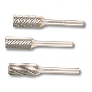 TTAKE Ab8100 Carbide Cylindrical Rotary Burr 16mm Diameter 95mm Length Z3 <b>Cut</b> Bright Uncoated for Metal Drilling & Shaping <b>Tools</b> - Product Image 2