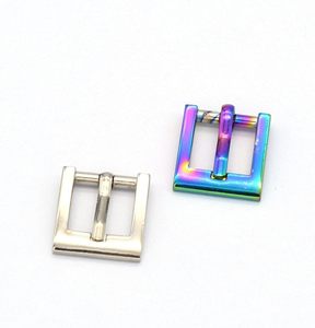 Strap Buckle Square Center Bar Buckles Pin Buckle Plated Buckle Belt Buckle <b>Bracelet</b> Buckle For Bag Luggag Shoes Mm PCS <b>Rainbow</b> - Product Image 4