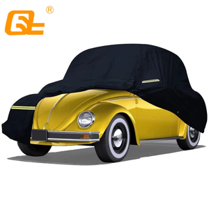 Housse de voiture imperméable pour Volkswagen Beetle 1960-1980, housses de voiture toutes saisons avec porte à fermeture éclair pour la protection contre la neige, la pluie, la poussière et la grêle - Product Image 1