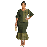 Nouvelle Collection Printemps-Été : Robe Sirène Puletasi Samoan Tribal Pua Kenikeni Élégante pour Femme avec Manches Pétales Superposées