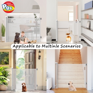 PRODIGY SG021 Barrière <span class=keywords><strong>de</strong></span> sécurité rétractable pour animaux <span class=keywords><strong>de</strong></span> compagnie, 3 m extra large, pour escalier, barrière <span class=keywords><strong>de</strong></span> sécurité portable pliable pour chiens - Product Image 2