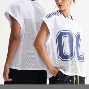 Camiseta Deportiva Casual Personalizable sin Mangas para Adolescentes, Estilo Holgado y Cuadrado - Product Image 6