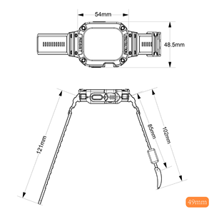 <span class=keywords><strong>Cinturino</strong></span> Protettivo in Silicone BEEFLYPOWER con Custodia TPU per Iwatch Serie 11 10 9 <span class=keywords><strong>Ultra</strong></span> 49mm, Colore Solido - Product Image 4