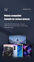 Microphone sans fil magnétique compact SX21 2.4G avec suppression du bruit, micro-cravate magnétique mini USB-C pour smartphone