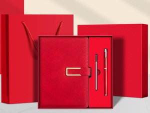 Ensemble de papeterie A5 avec couverture en cuir, carnet de notes et stylo, coffret cadeau - Product Image 5
