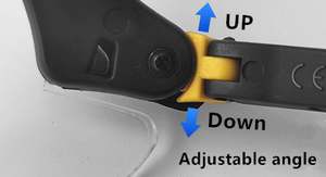 Wefump แว่นตานิรภัยป้องกันตา Ansi เลนส์ Z87.1การนำเข้าดีไซน์ทันสมัยพร้อมเลนส์ป้องกันแบบใสสำหรับใส่ทำงานในแล็บ - Product Image 4