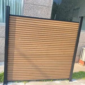 Co-Extrusion Sturdy Outdoor Composite Garden Wood Plastic Wpc Fence Panels