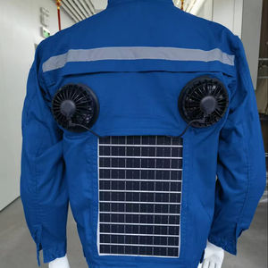 High-Efficiency Luminous <b>Solar</b>-Powered Cooling <b>Fan</b> Vest with Photovoltaic Panels for Outdoor Summer Work Heat Relief - Product Image 1