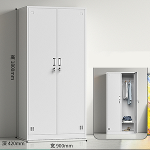 Armoire de rangement économique pour salle de sport à domicile, armoire de bureau, armoire métallique à une seule porte - Product Image 6