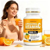 Complément Alimentaire Quotidien Antioxydant pour le Bien-être, Marque Blanche, Comprimés de Vitamine C Liposomale 1000mg