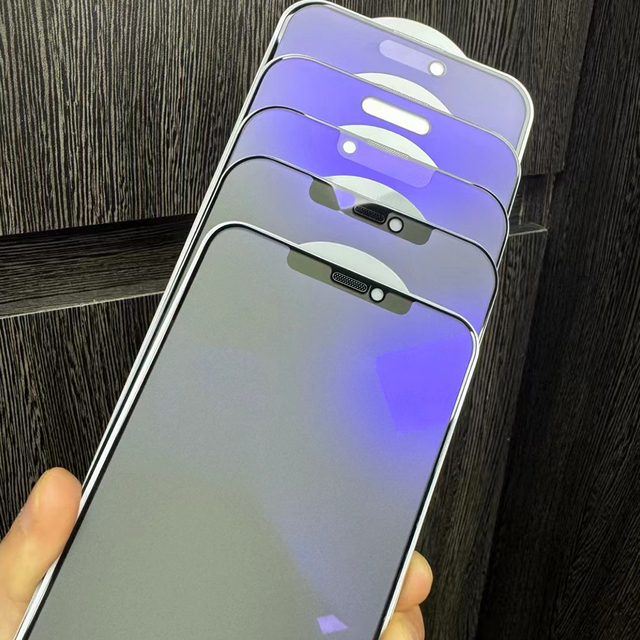 Anti Spy Matte Anti Blue All-round Full Privacy Matte Screen Protector Mobile Phone Protective Film for iphone 13 14 Pro Max 15