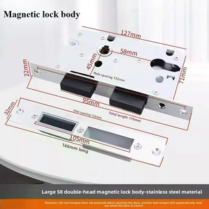 Ensemble de poignées de porte européennes en aluminium spatial avec serrure magnétique silencieuse pour chambre à coucher - Product Image 6