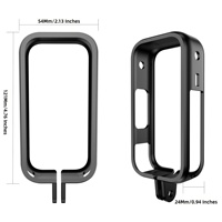 Boîtier de protection léger à ouverture latérale pour échange rapide de batterie, compatible avec la caméra d'action Insta360 X6 pour la prise de vue POV en extérieur