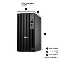 Ordinateur de bureau Dell QCT1250 d'origine, processeur Core i5, RAM DDR5, SSD NVMe, ordinateur pour la maison, le bureau et les entreprises + ensemble moniteur 21,5 pouces