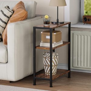 Bán Buôn Cổ Điển Kim Loại Lắp Ráp Sofa Bên Bảng Phòng Ngủ Văn Phòng 3 Lớp Bằng Gỗ Nhỏ Góc Bảng - Product Image 3