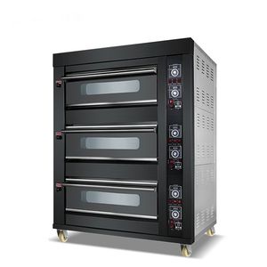 Mini-four de table à charbon de bois et gaz avec deux plaques électriques et fonction rotative pour <span class=keywords><strong>pain</strong></span>, mini-pizza et autres usages variés - Product Image 5