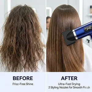 Secador de Pelo Profesional de Alta Velocidad con Pantalla LCD, Secador Iónico para un Secado Rápido, 4 Accesorios y Control Preciso de Temperatura - Product Image 5