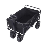 Chariot de Jardin Pliable 80kg à 4 Roues pour Extérieur et Plage, Personnalisable OEM pour Outils, Camping et Randonnée, Vente en Gros