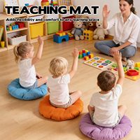Coussins de sol ronds pour enfants et tout-petits, coussins de siège flexibles, coussin de chaise pour le sol