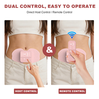 Batterie Li-ion rechargeable en gros, 3 vitesses réglables, 8 modes, 20 niveaux d'intensité, soulagement des douleurs menstruelles, massage chauffant pour le corps