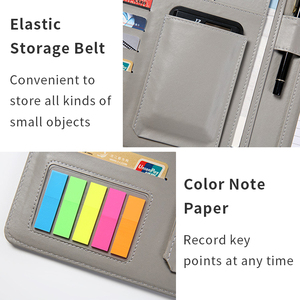 Bán Buôn A4 Xách Tay Da Danh Mục Đầu Tư Tùy Chỉnh In Ấn Tập Tin Thư Mục Đa Chức Năng File <span class=keywords><strong>Organizer</strong></span> - Product Image 4