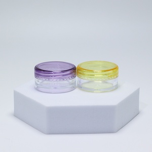 3g 5g <b>Small</b> Round Clear Cream Jar Plastic Pot Box Transparent Cosmetic Sample <b>Container</b> with Lids - Product Image 6