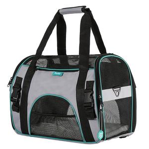 Bolsa de transporte para perros con malla lateral y superior, aprobada por aerolíneas, de fábrica BSCI, adorable transportín para perros, productos para mascotas. - Product Image 6