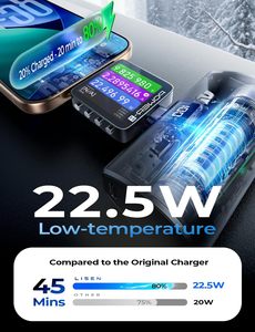 LISEN <span class=keywords><strong>Batterie</strong></span> <span class=keywords><strong>Externe</strong></span> Ultra-Compacte 22.5W <span class=keywords><strong>7000mAh</strong></span> Mini Chargeur Portable Petite Banque d'Alimentation USB C pour iPhone 17 Samsung iPad AirPods - Product Image 2