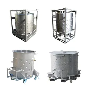 Serbatoi di stoccaggio Ibc per contenitori sfusi intermedi Ibc in acciaio inossidabile da 1000 litri per uso alimentare