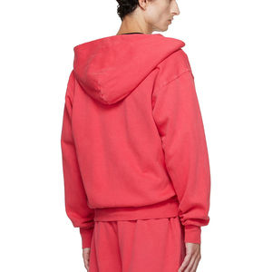 Sudadera con capucha y cremallera para hombre, estilo urbano, 100% algodón, lavado suave, corte cropped, de alto gramaje - Product Image 3