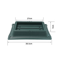 Pot de fleurs décoratif en plastique PP écologique et recyclable pour cérémonies funéraires, conteneur de fleuriste, plateau floral simple