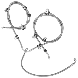 Línea de manguera de freno delantero trenzado de acero inoxidable 70560 Flexible de alta calidad de fábrica para ATV <span class=keywords><strong>Can</strong></span> <span class=keywords><strong>Am</strong></span> <span class=keywords><strong>Maverick</strong></span> <span class=keywords><strong>X3</strong></span> Max 2017 Turbo 2018 - Product Image 4