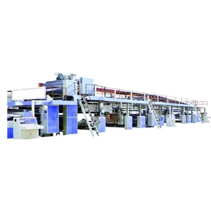 Máquina de fabricación de cartón corrugado de 5 capas/línea de producción de cartón corrugado