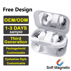 <span class=keywords><strong>Cils</strong></span> magnétiques souples et doux de qualité supérieure Confort toute la journée Sans cruauté <span class=keywords><strong>Cils</strong></span> artificiels Aspect naturel pour femmes filles Débutantes - Product Image 1