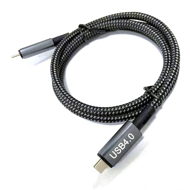 Usb4.0 40G Pd 240W Usb 4.0 Thunderbolt Type C  Usb-C to Usb-C Flexible Charging Cable