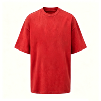 T-shirt Homme Personnalisé avec Logo, 230 g/m², 100 % Coton, Coupe Ample, Style Vintage, Respirant, Col Rond, Manches Courtes, Tricoté, Vente en Gros