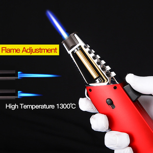 Gf-928A Kitchen Smoking Metal Lighter Windproof Ray Gun Gas Jet <strong>Butane</strong> <strong>Torch</strong> <strong>for</strong> Cigarette - Product Image 1