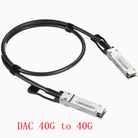 Kabel DAC 40G DAC QSFP+ ke QSFP+ 1m 2m 3m 4m 5m 6m 7m Kabel Pasif Direct Attach Tembaga