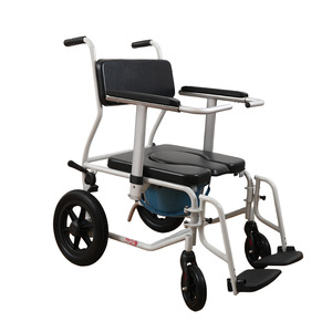 Chaise de toilette à roulettes, tabouret de toilette portable, chaise de douche pour personnes âgées et femmes enceintes, usage domestique - Product Image 1