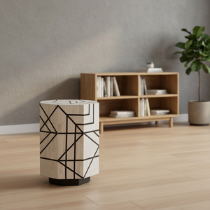 Mesa Auxiliar Geométrica de Madera, Diseño Minimalista, Decoración Interior para Sala de Estar, Mueble Moderno para el Hogar, Mesa de Centro - Product Image 1