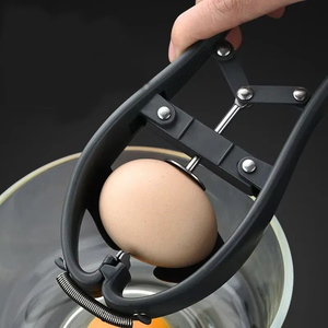 Séparateur et ouvre-œuf portable multifonction en acier inoxydable avec séparateur de jaune et blanc, outil de découpe de coquille d'œuf et de brisage de coquille - Product Image 3